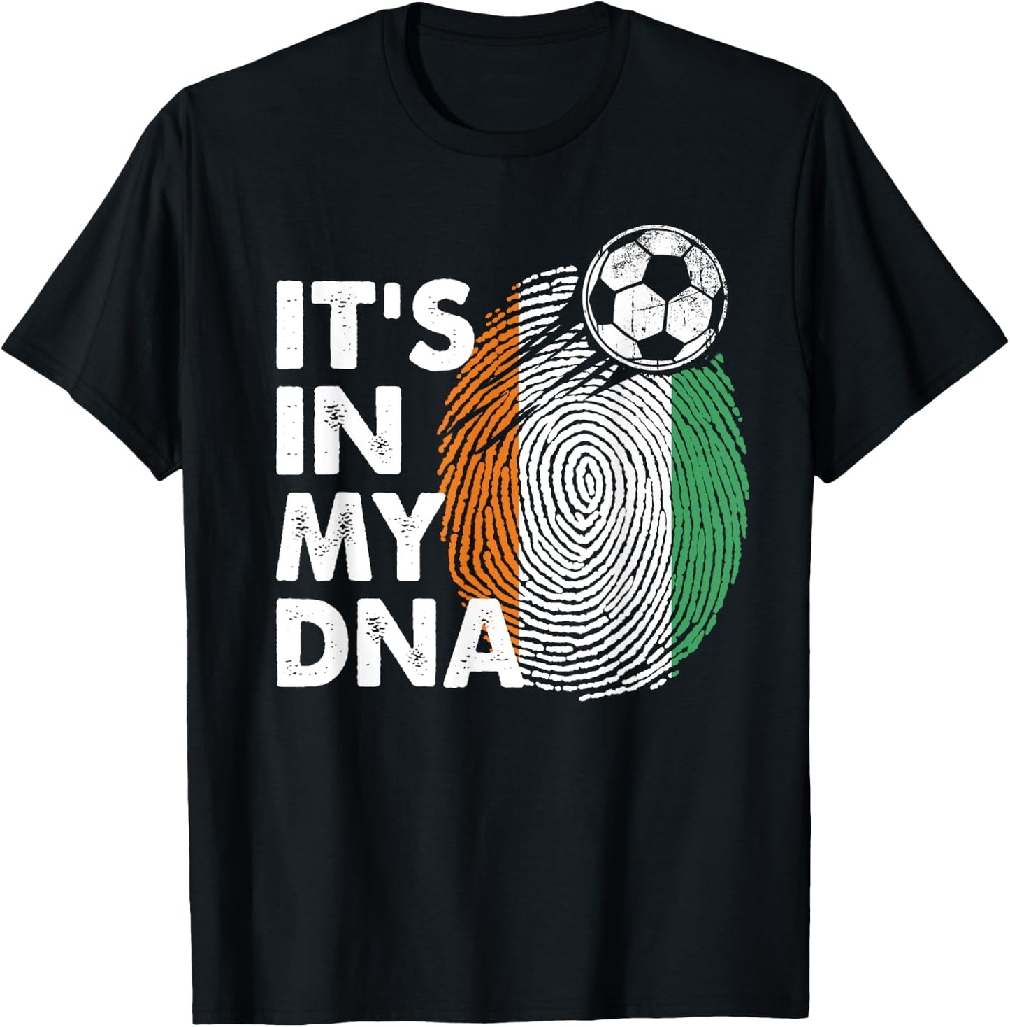 Cote D'ivoire In My DNA Cote D'ivoire Flag Team T-Shirt - T-Shirt | Black