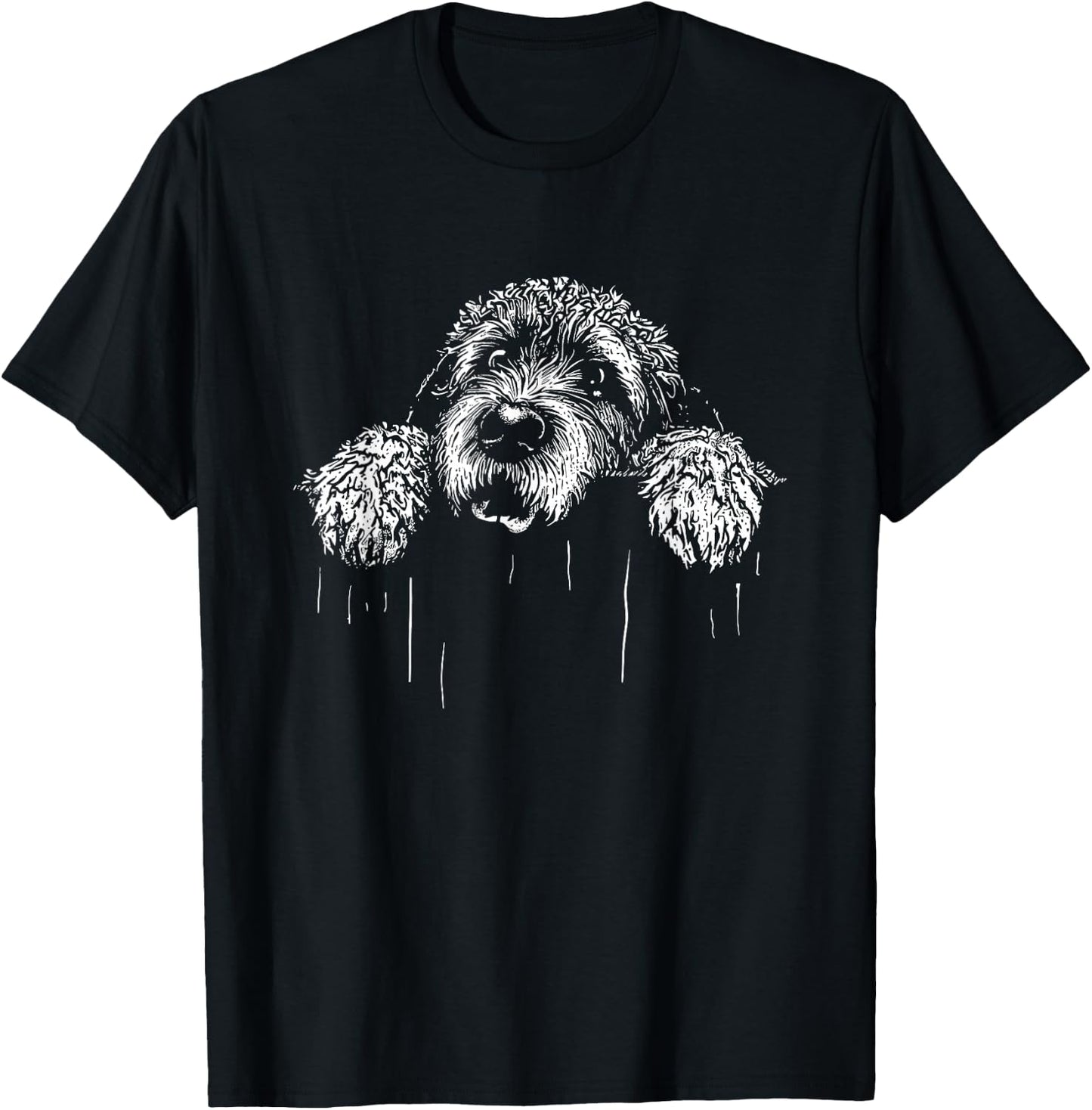 Labradoodle - Funny Vintage Labrador Poodle Dog Lover T-Shirt - T-Shirt | Black