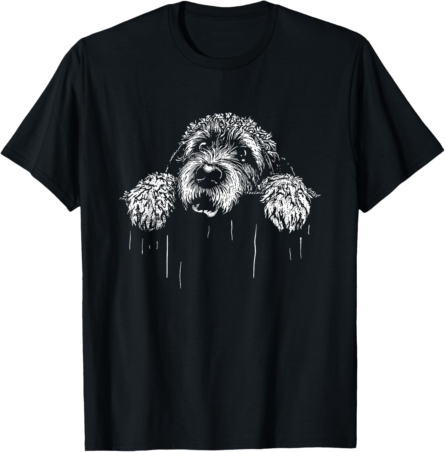 Labradoodle - Funny Vintage Labrador Poodle Dog Lover T-Shirt - T-Shirt | Black