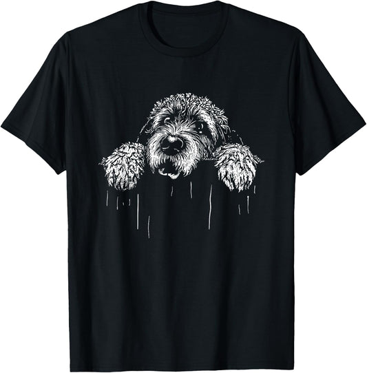 Labradoodle - Funny Vintage Labrador Poodle Dog Lover T-Shirt - T-Shirt | Black