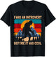 Funny Bigfoot Sasquatch Vintage Retro Sunset Introvert T-Shirt - T-Shirt | Black