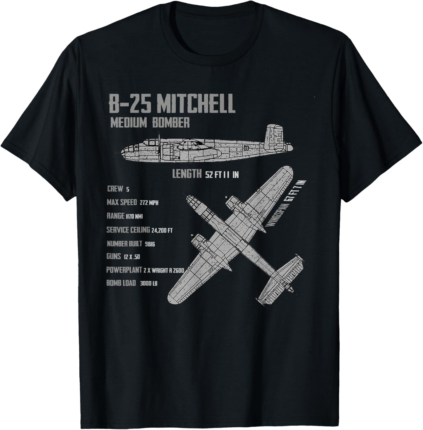 B-25 Mitchell T-Shirt - T-Shirt | Black