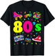 Retro Gifts Vintage 80s Costume Shirts - I Love The 80s - -Adults and Kids - Black - Small - - Short Sleeve - Party - Machine Wash T-Shirt - T-Shirt | Black