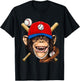 Monkey Baseball Monkey Lovers Baseball Player T-Shirt - T-Shirt | Black
