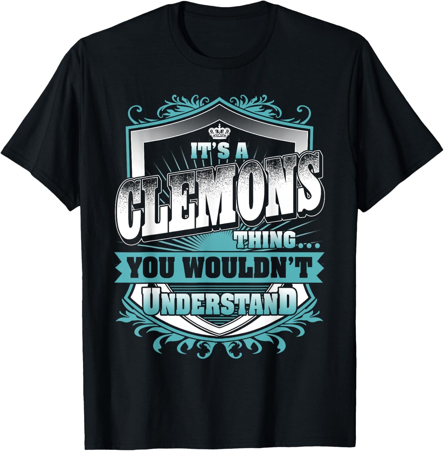 It's A CLEMONS Thing You Wouldn't Understand Name Vintage T-Shirt - T-Shirt | Black