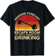 Weekend Forecast Escape Rooms Funny Mystery Vintage T-Shirt - T-Shirt | Black