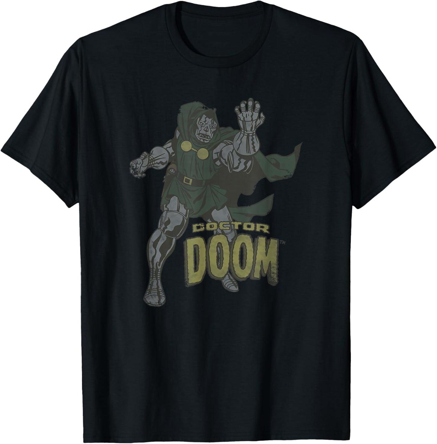 Marvel Fantastic Four Doctor Doom Vintage Portrait T-Shirt - T-Shirt | Black