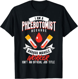Phlebotomy Techs I'm A Phlebotomist Phlebotomy Phlebotomists T-Shirt - T-Shirt | Black