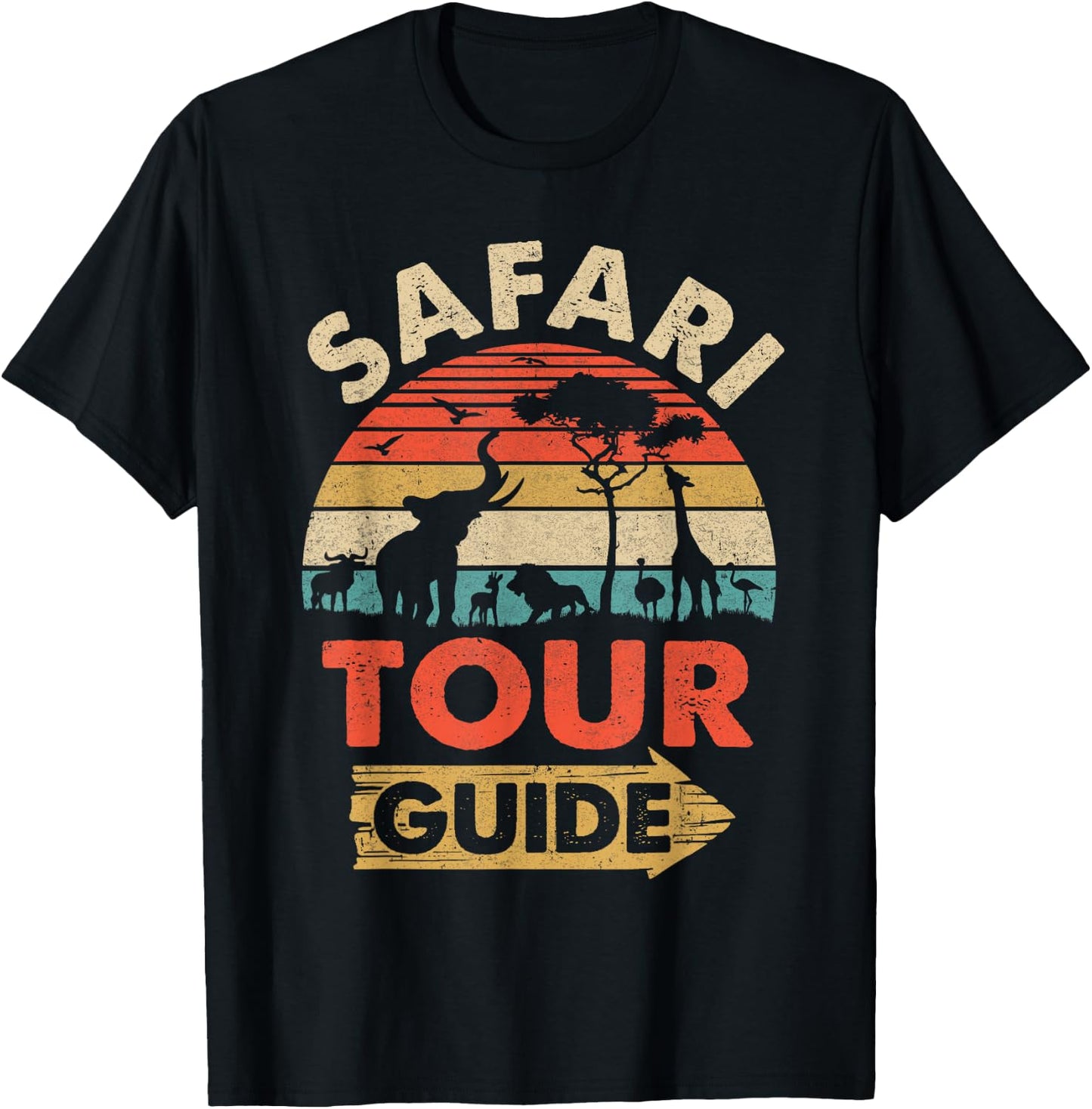 Cool Safari Squad Women Zoo Animal African Jungle T-Shirt - T-Shirt | Black
