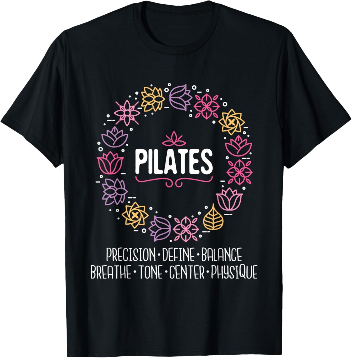 Pilates - Health Enthusiast Fitness Coach Training Workout T-Shirt - T-Shirt | Black