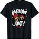 Cheech & Chong Mellow Out! Smoking Text Cartoon Faces T-Shirt - T-Shirt | Black