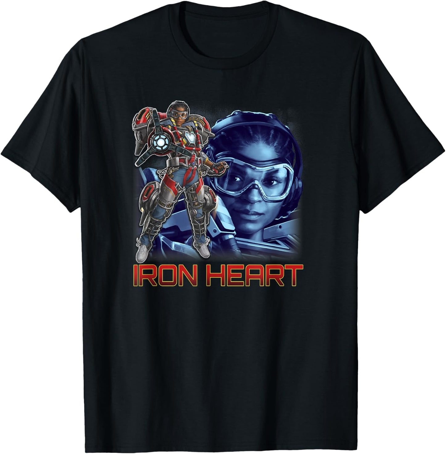 Marvel Black Panther: Wakanda Forever Ironheart Background T-Shirt - T-Shirt | Black