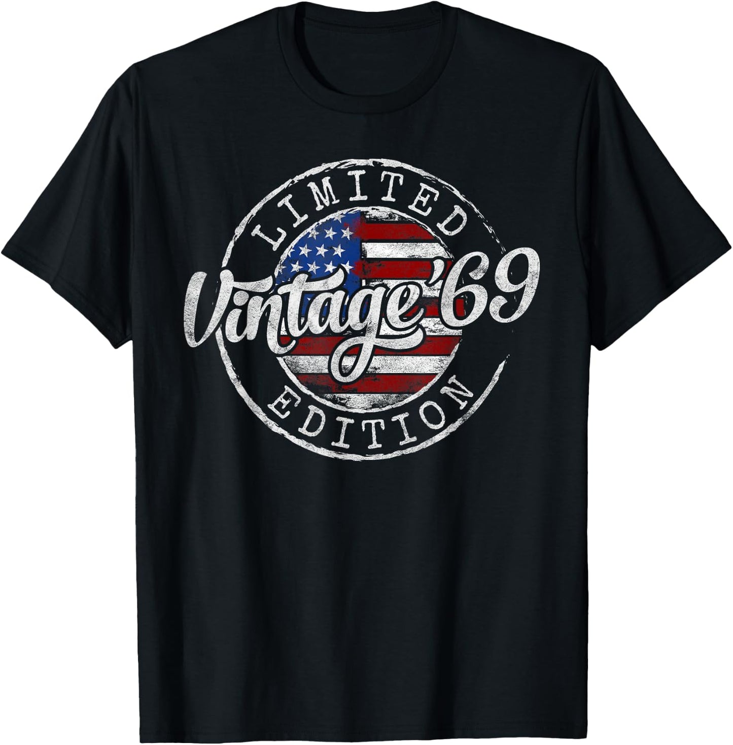 Vintage 1969 56th Birthday Gifts Women 56 Year Old T-Shirt - T-Shirt | Black