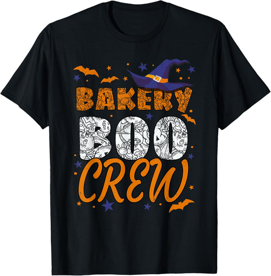 Bakery Boo Crew Halloween Baker Matching T-Shirt - T-Shirt | Black