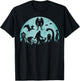 Bigfoot Loch Ness Monster Mothman And Aliens Funny Cryptid T-Shirt - T-Shirt | Black