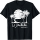 Waikiki Beach Hawaii Surf Vintage Sunset Surfer T-Shirt - T-Shirt | Black