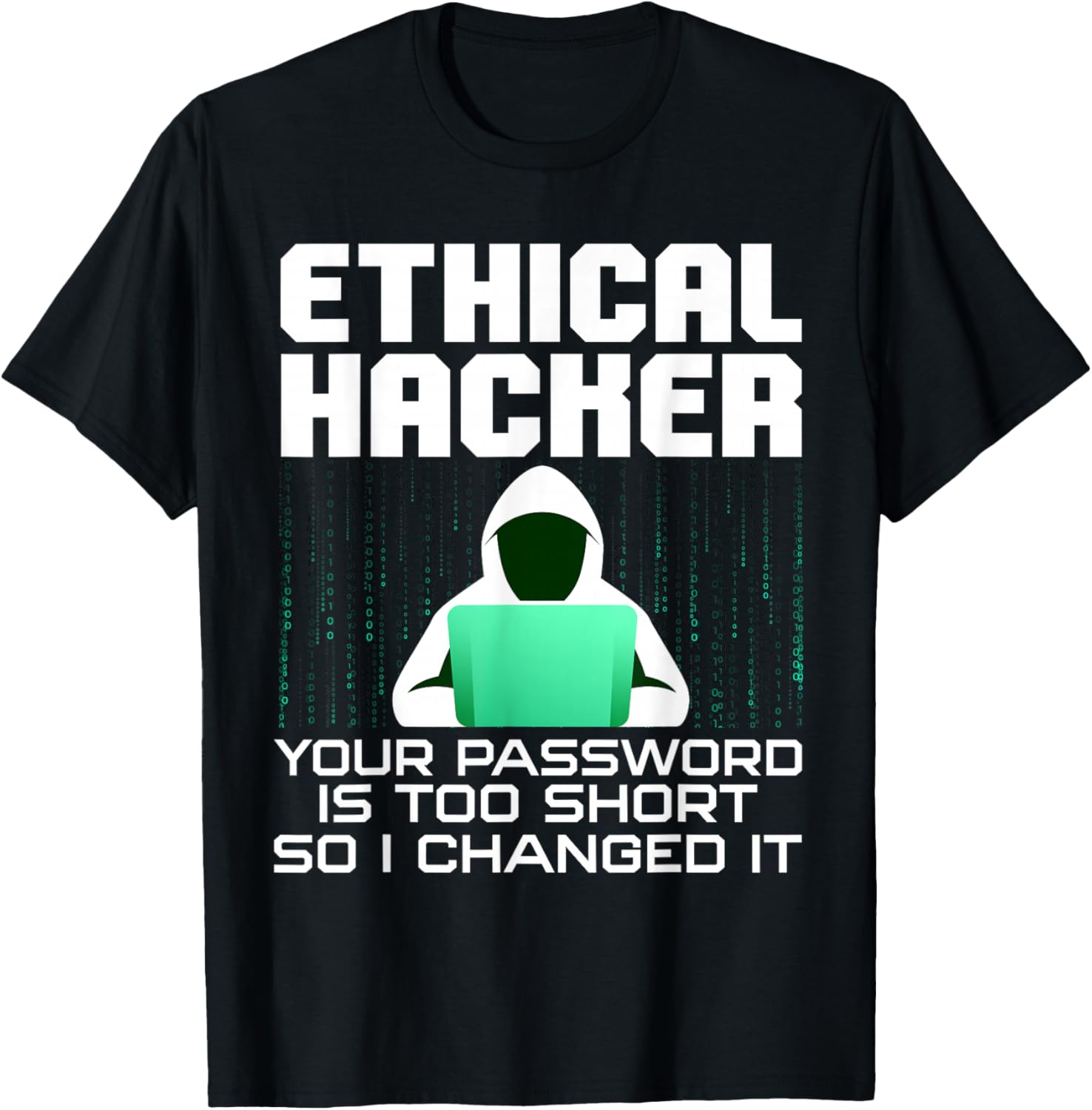 Funny Hacker Art Women Hacking Lover Computer Nerd T-Shirt - T-Shirt | Black
