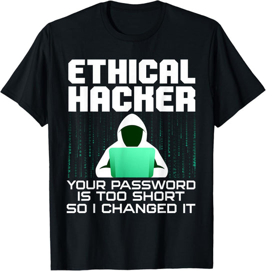 Funny Hacker Art Women Hacking Lover Computer Nerd T-Shirt - T-Shirt | Black