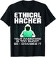 Funny Hacker Art Women Hacking Lover Computer Nerd T-Shirt - T-Shirt | Black
