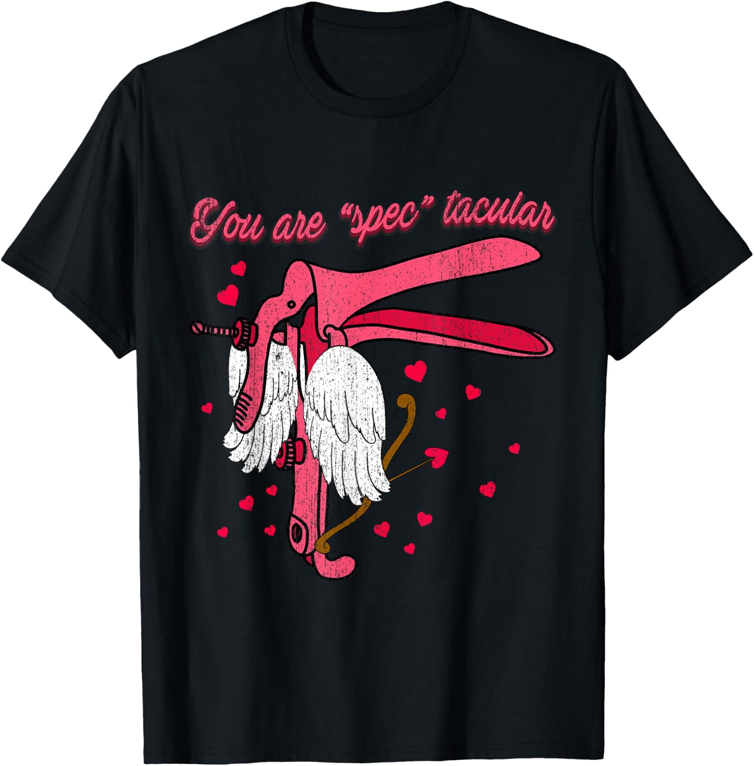 Speculum Nurse Valentines Funny OBGYN You're Spectacular, L& T-Shirt - T-Shirt | Black