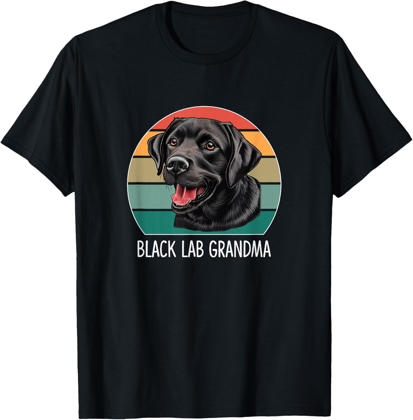 Black Lab Grandma T-Shirt - T-Shirt | Black