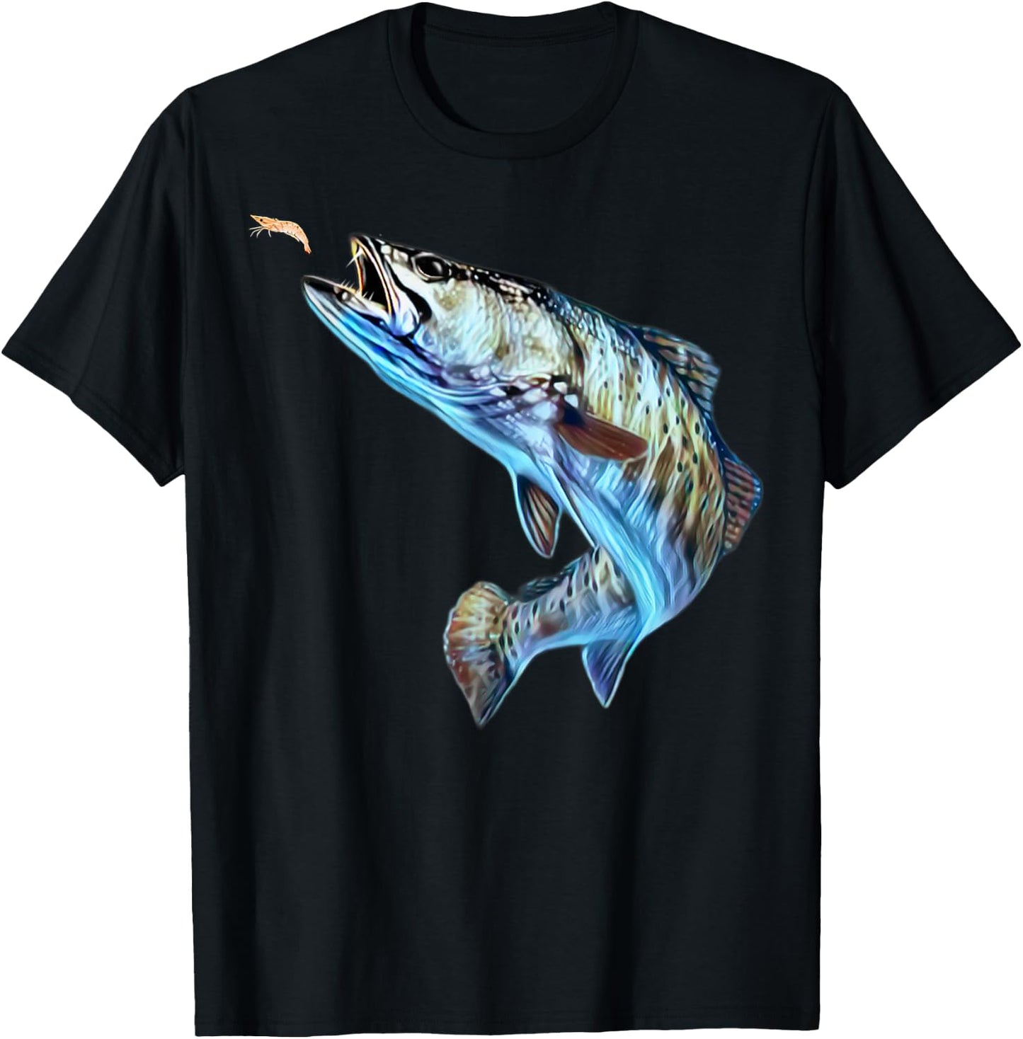 Speckled Trout Fishing - Men, Women & Kids Speckled Trout T-Shirt - T-Shirt | Black