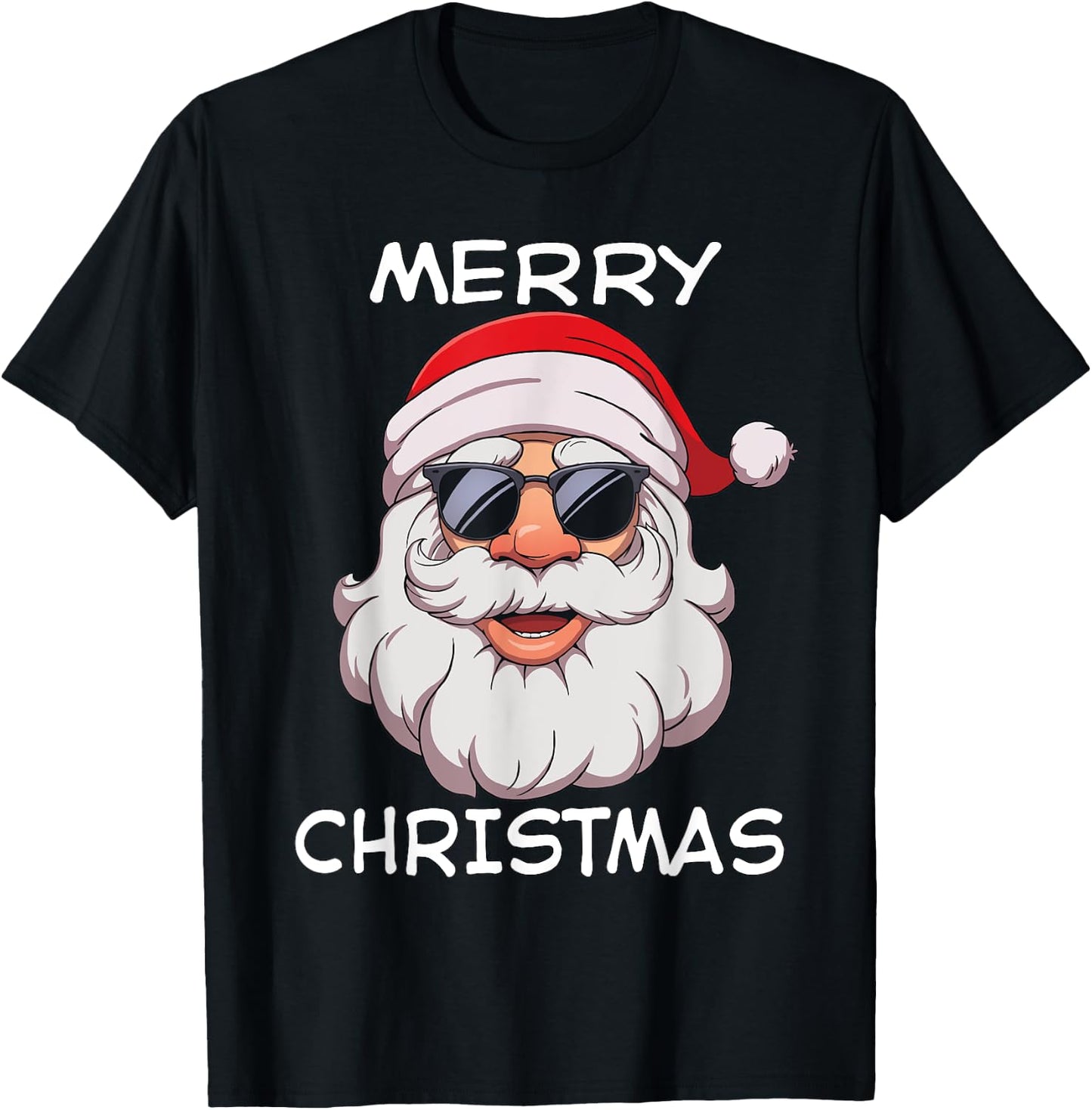 Santa Claus Merry Christmas T-Shirt - T-Shirt | Black