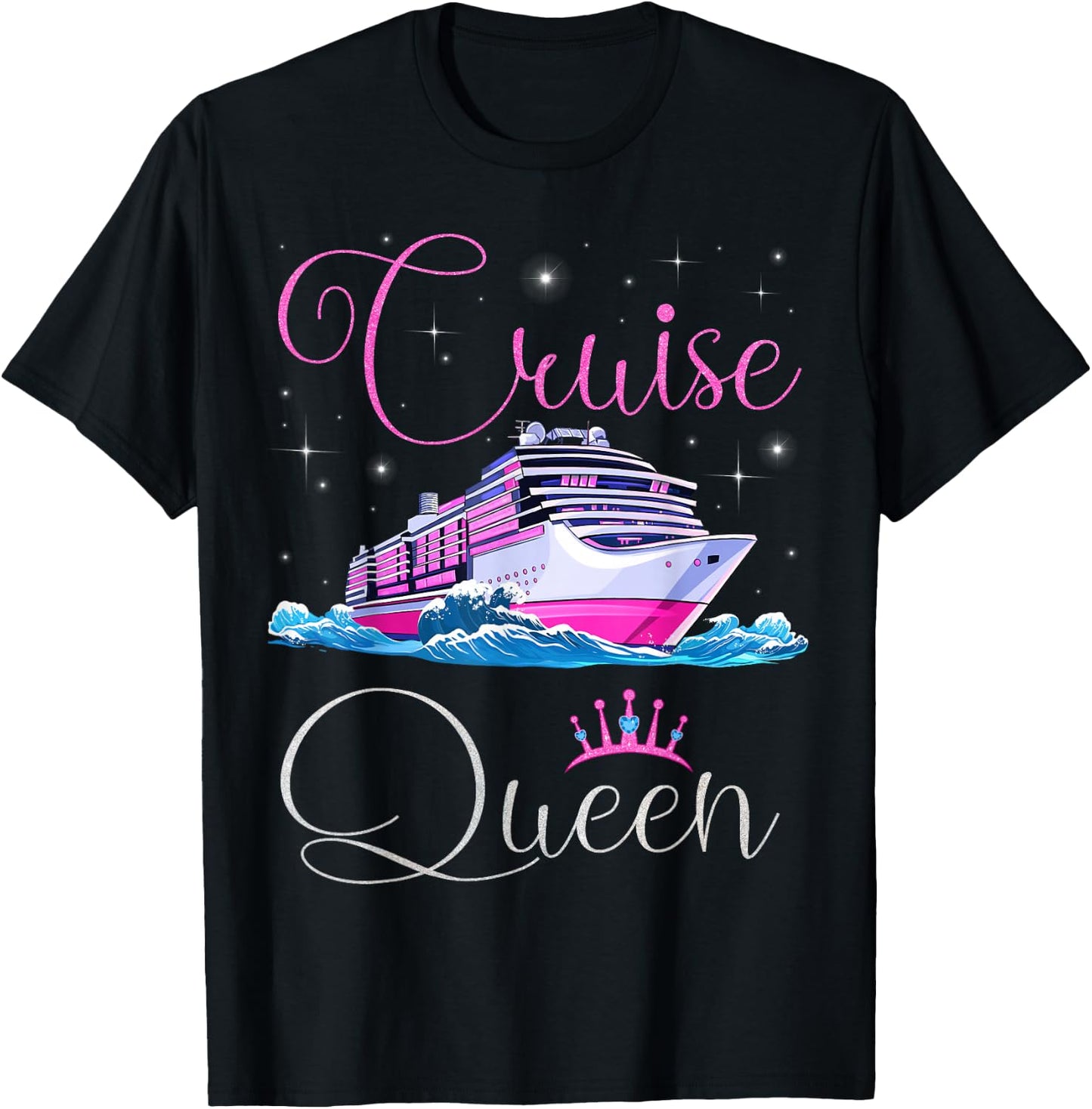Cruise Queen Cruising Lover Cruisers Women Girls T-Shirt - T-Shirt | Black