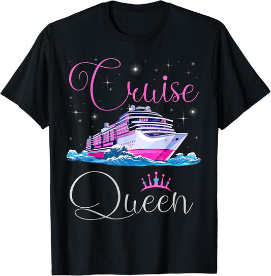 Cruise Queen Cruising Lover Cruisers Women Girls T-Shirt - T-Shirt | Black