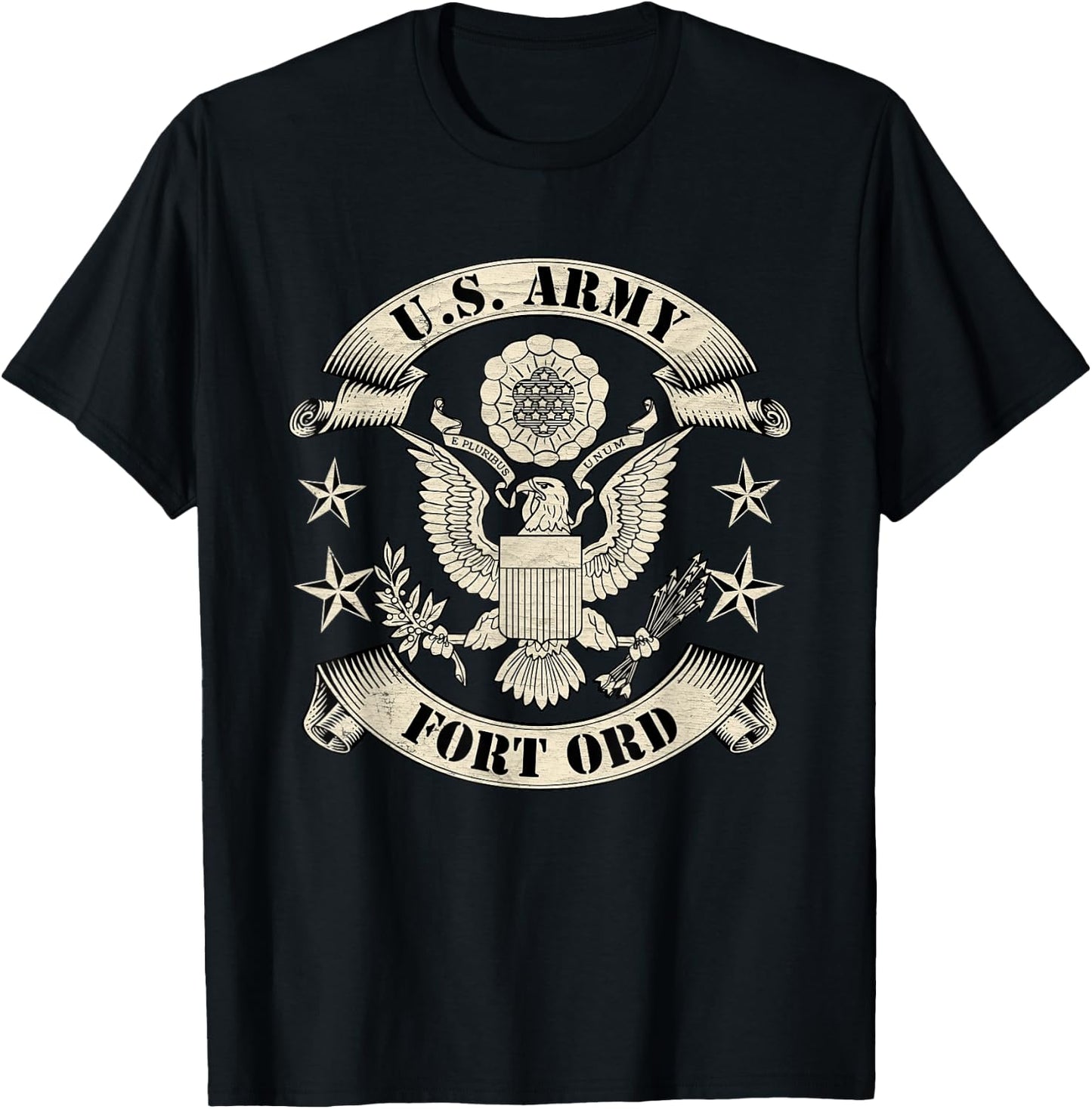 Fort Ord Us Army Base Ft Ord California CA Gifts T-Shirt - T-Shirt | Black