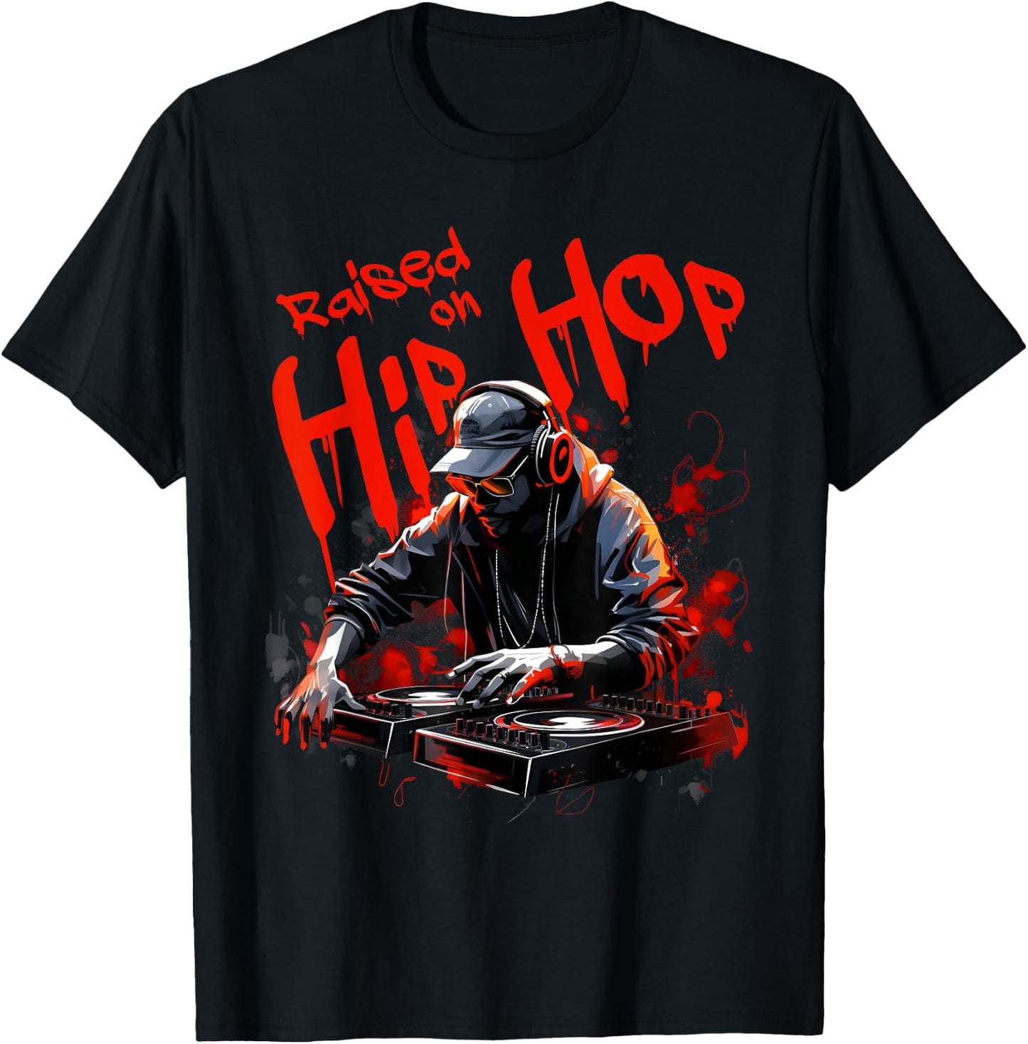 Hip Hop DJ 50th Anniversary Graphic T-Shirt - T-Shirt | Black
