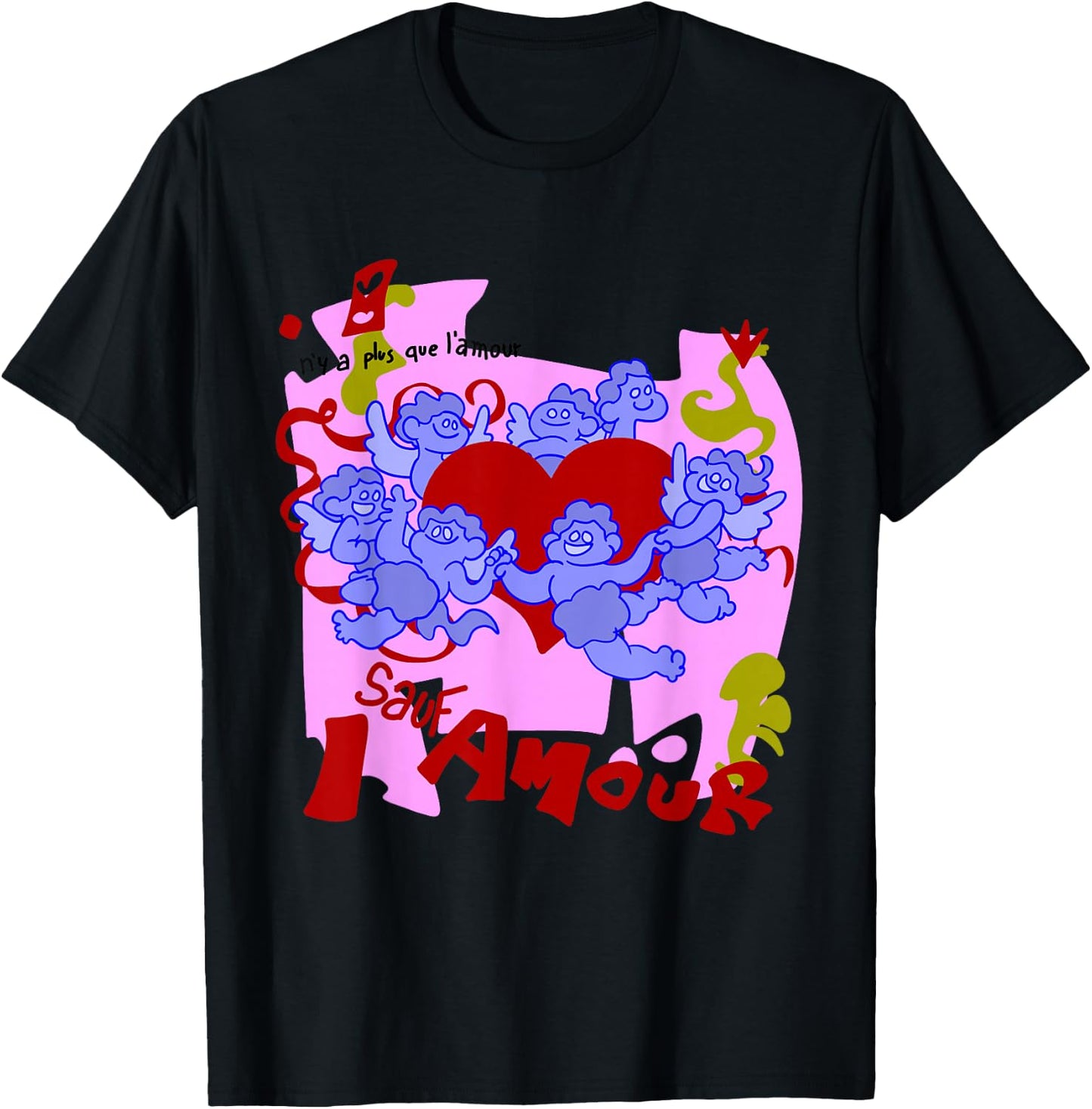Retro 1980s Beat It Amour Cartoon Version T-Shirt - T-Shirt | Black