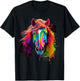 Icelandic Horse Riding Dressage Show Jumping Horse Stable T-Shirt - T-Shirt | Black