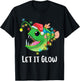 Let It Glow Anglerfish Lighting Xmas Tree Monster Christmas T-Shirt - T-Shirt | Black