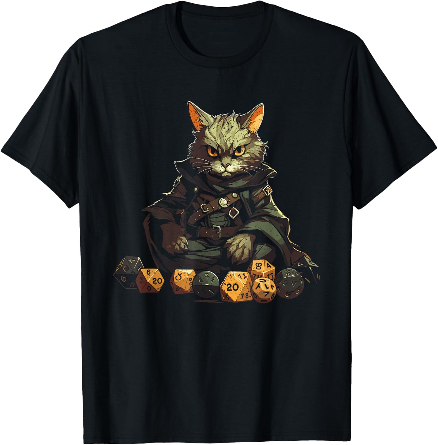 RPG Gaming Role Playing D20 Tabletop Games Funny RPG Gamer T-Shirt - T-Shirt | Black