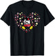 Disney Mickey & Minnie Heart of Love Valentine’s Day Retro T-Shirt - T-Shirt | Black