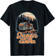 Queen of the Camper Funny RV Camping Nature Retro 70s T-Shirt - T-Shirt | Black