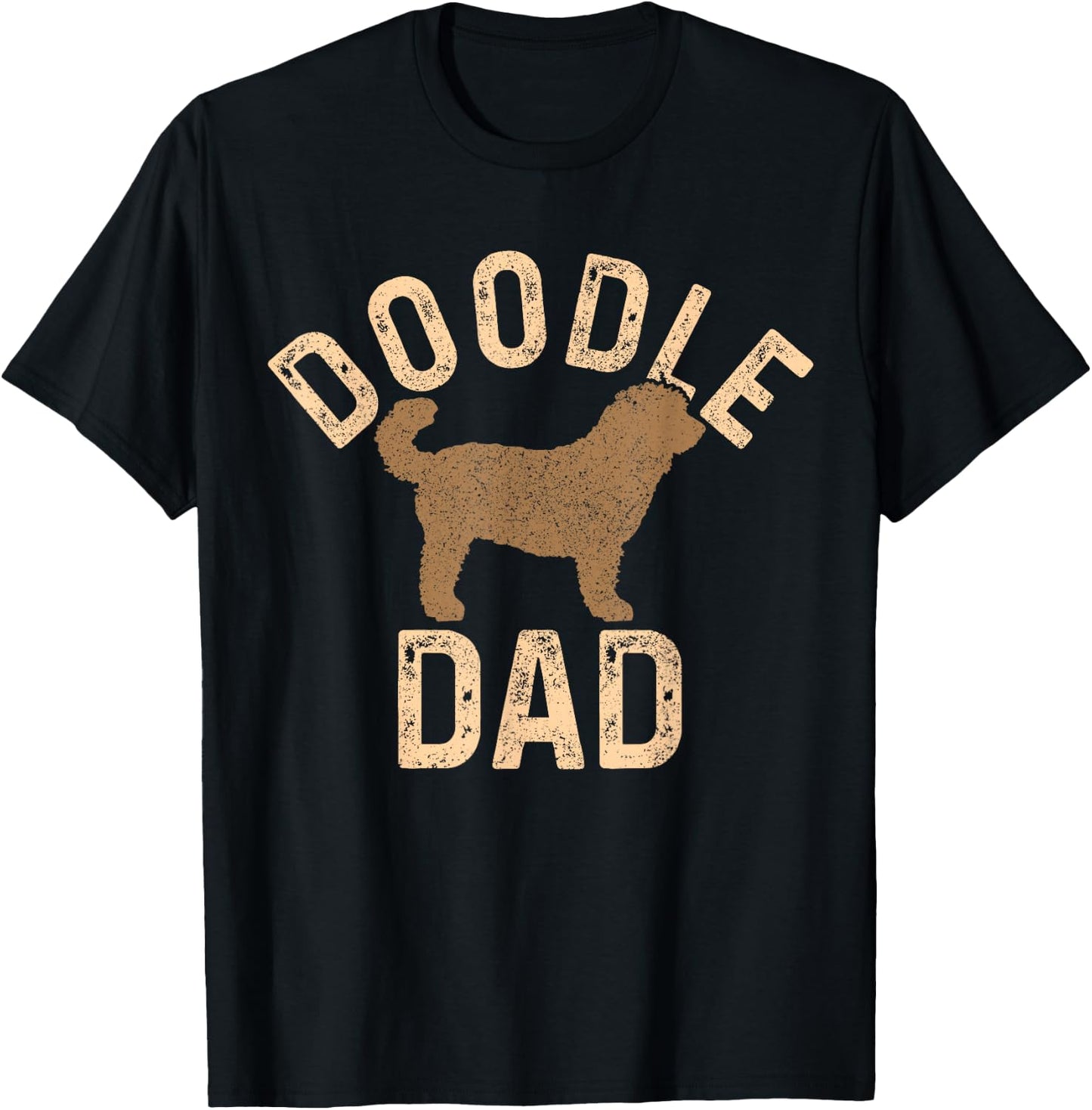 Doodle Dad Goldendoodle Papa Funny Dog T-Shirt - T-Shirt | Black