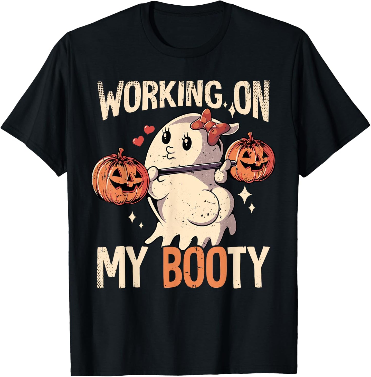 Working On My Booty T-Shirt - T-Shirt | Black
