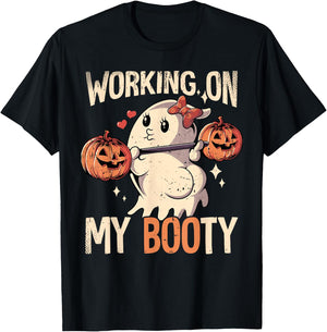 Working On My Booty T-Shirt - T-Shirt | Black