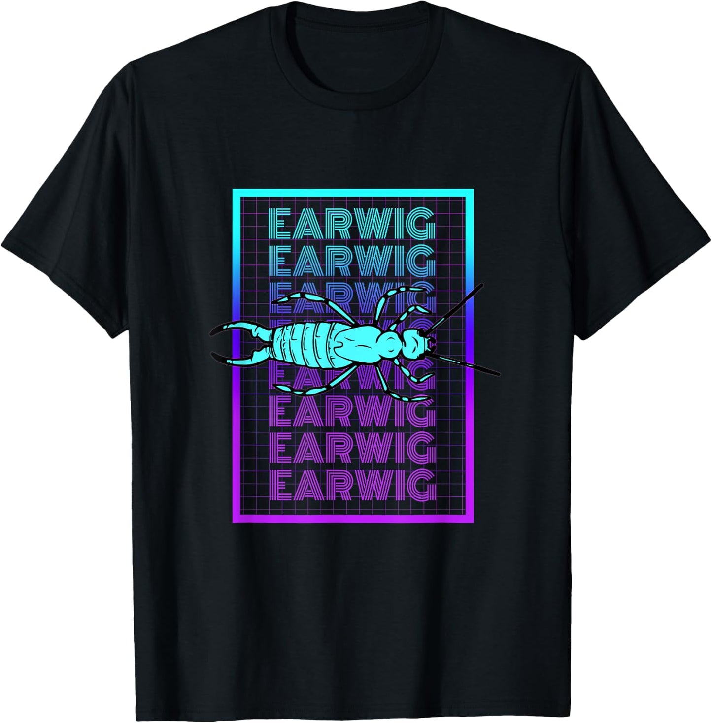 Earwig Scavenger Vintage Retro Earwig T-Shirt - T-Shirt | Black