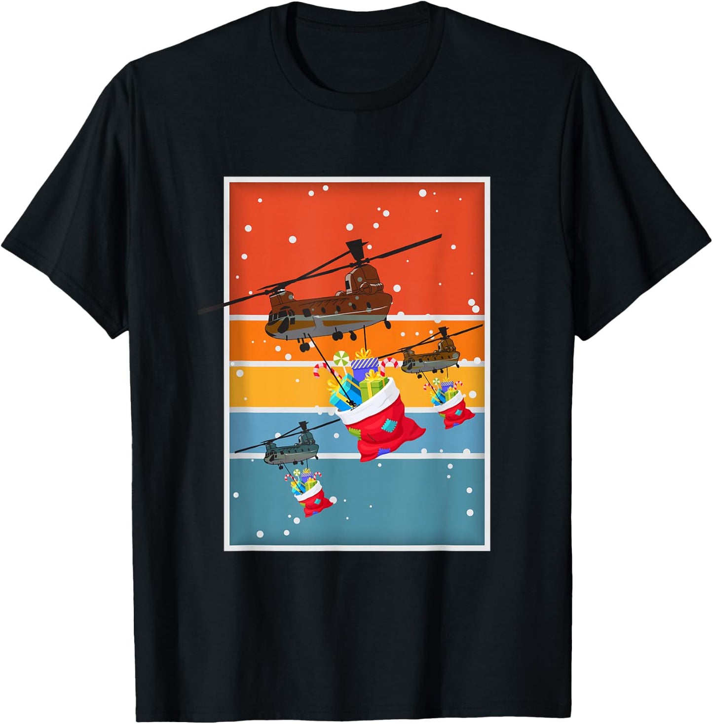 Smeen Designs Merry Christmas -Adults Kids Black Cotton Polyester Short Sleeve T-Shirt - T-Shirt | Black