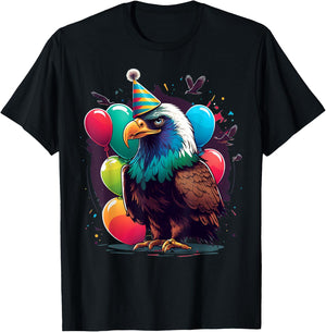 Celebration Eagle Event Birthday Party Eagle T-Shirt - T-Shirt | Black