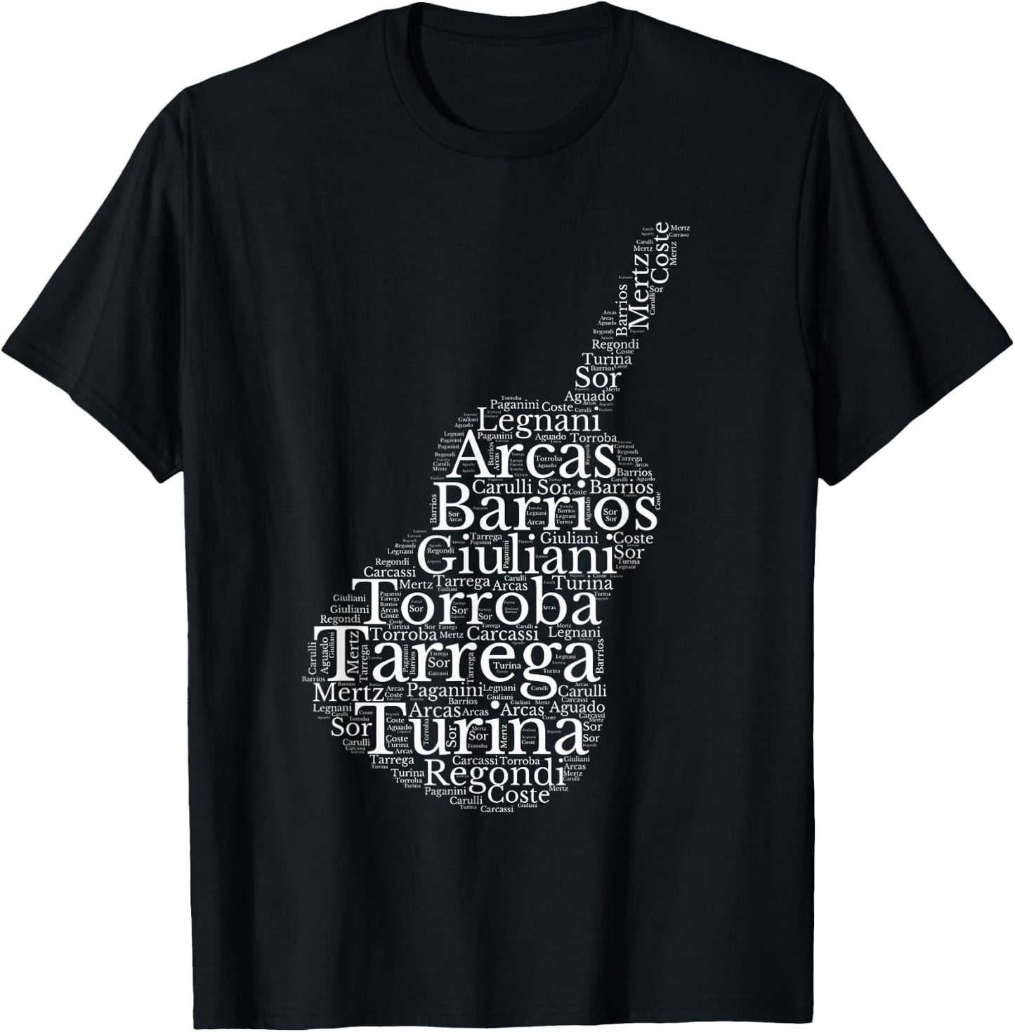 Classical guitar T-Shirt - T-Shirt | Black