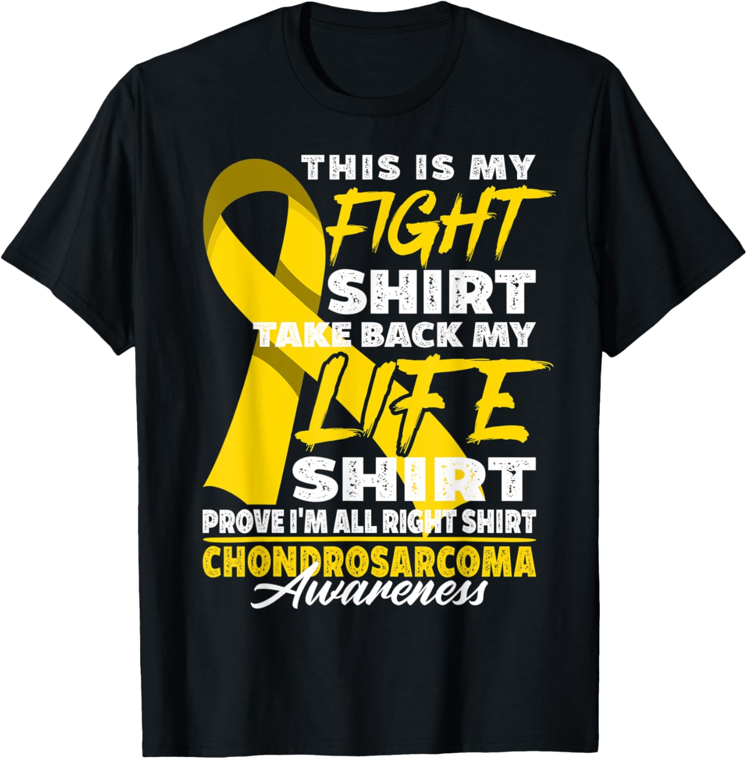 Bone Cancer I Awareness Fight Shirt I Chondrosarcoma T-Shirt - T-Shirt | Black