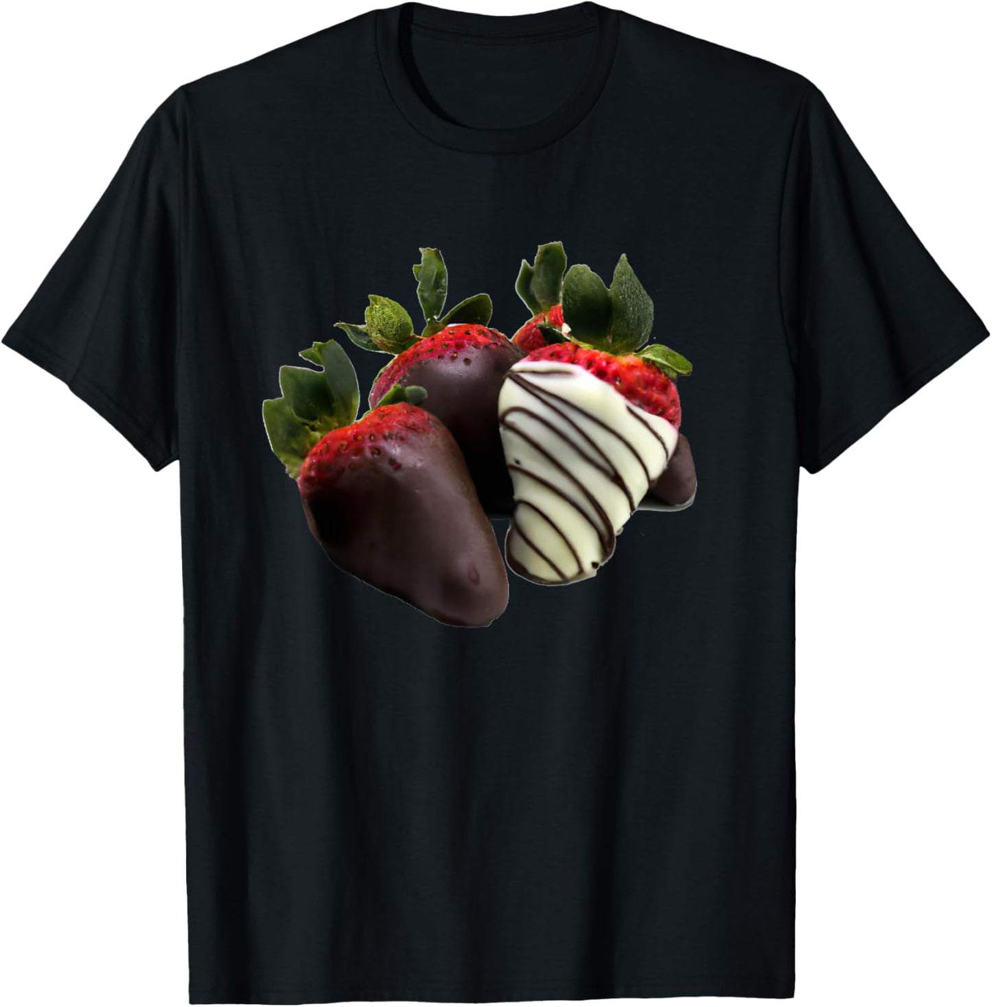 Chocolate Covered Strawberries T-Shirt - T-Shirt | Black
