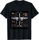 WW2 Warplane P51 Mustang Assembly Parts Blueprint T-Shirt - T-Shirt | Black