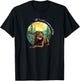 Funny Cute Camping Chocolate Lab Dog Lover T-Shirt - T-Shirt | Black