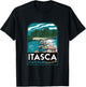 Itasca State Park MN Badge T-Shirt - T-Shirt | Black