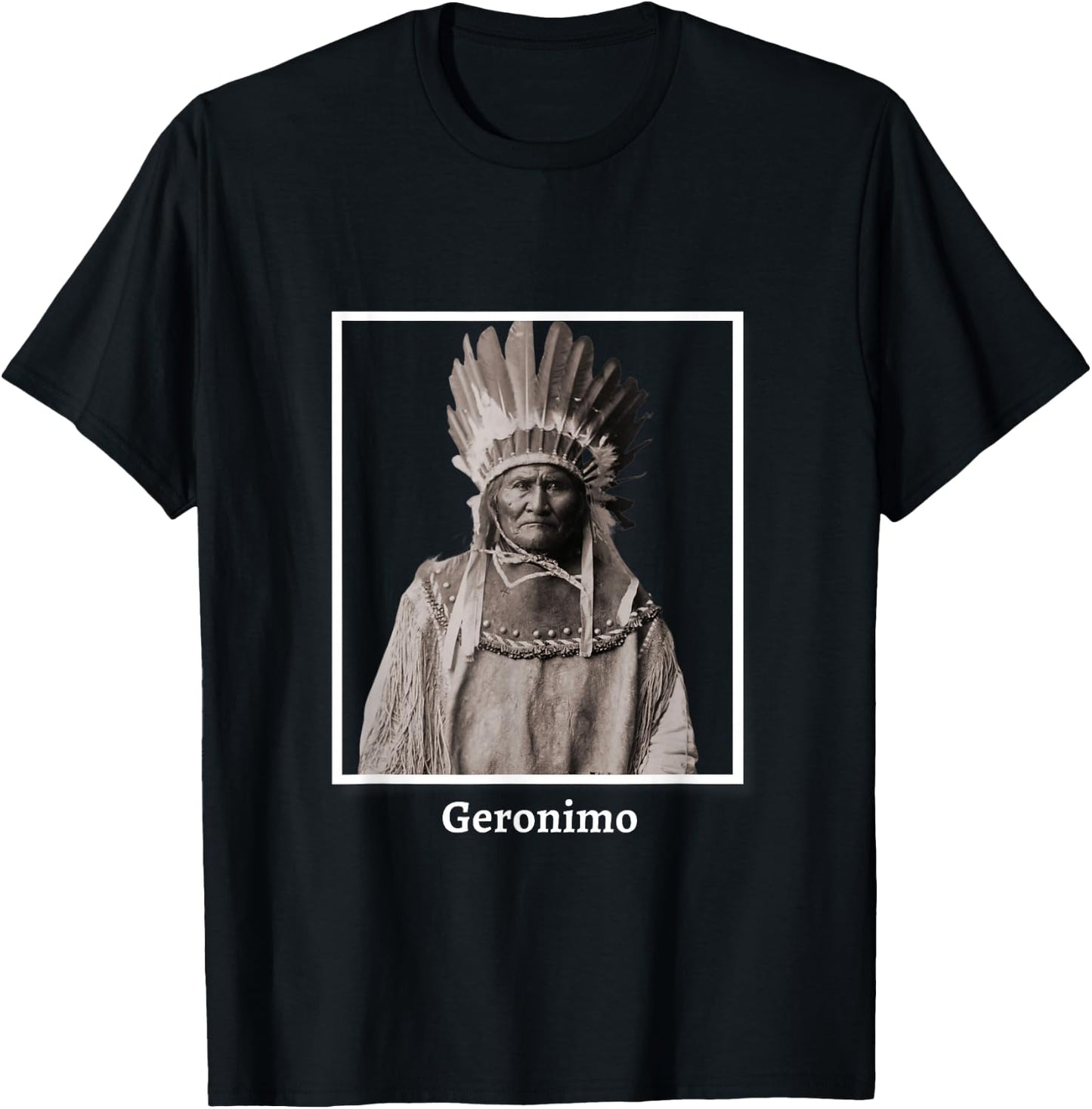 Geronimo Apache Native American Indian Southwest Ancestors T-Shirt - T-Shirt | Black